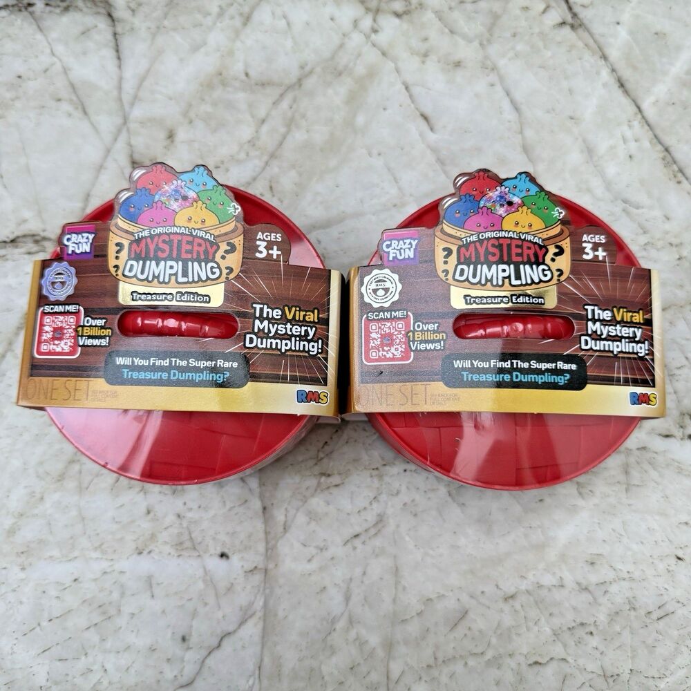 LOT of 2 RMS Mystery Dumpling TREASURE EDITION NEW RARE HTF Viral Squishy Sealed